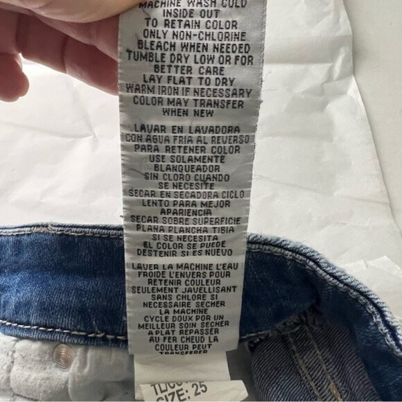 STS Blue‎ Distressed Denim Shorts Frayed Denim Jean Shorts Size 25 Thrashed - Picture 11 of 15